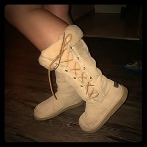Ugg boots w/ lace up sides